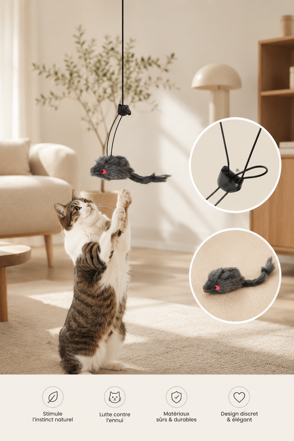 Jouet Interactif pour Chat – SkyMouse